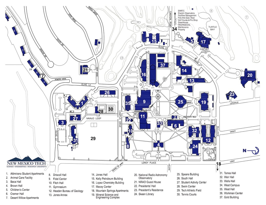 NMT Campus Map